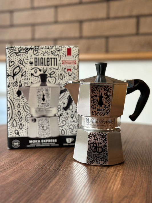 モカポット Bialetti (ビアレッティ) 90周年記念モデル  3カップ用