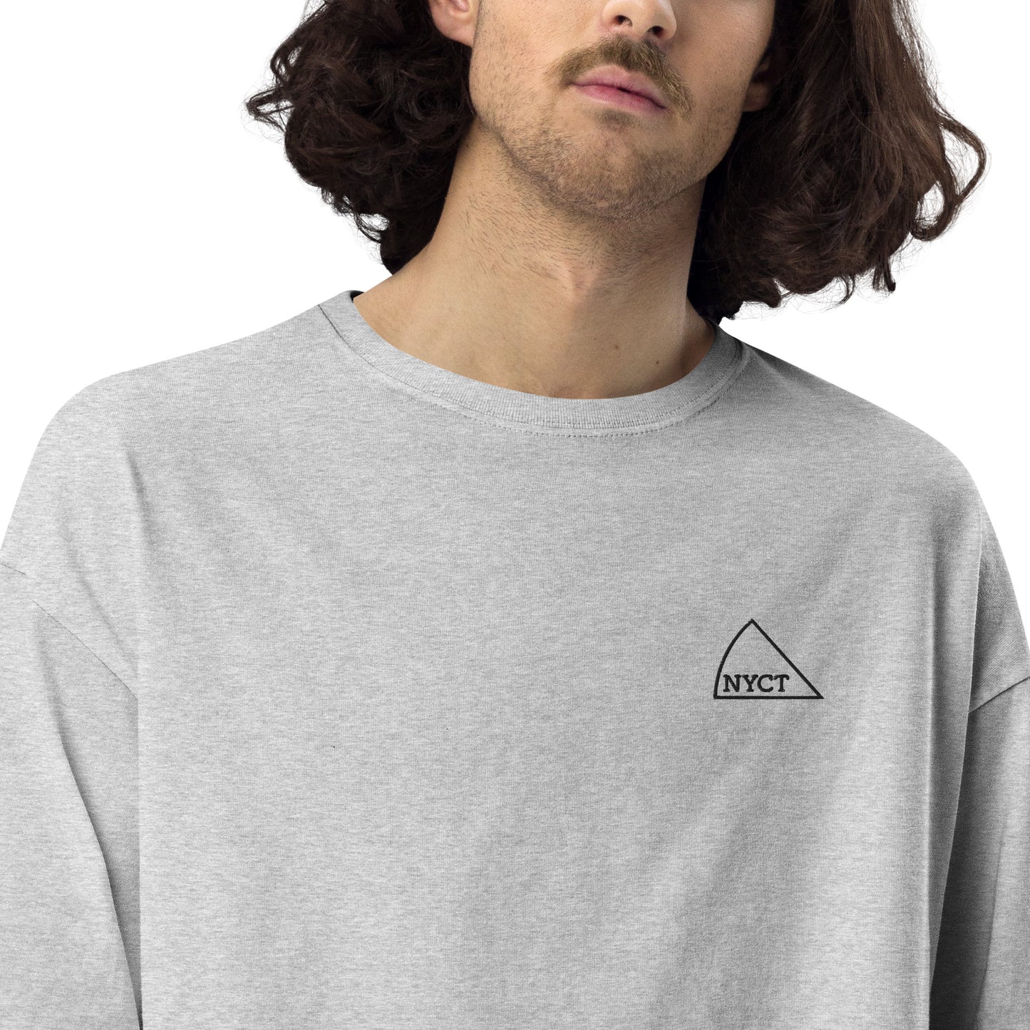 ユニセックス ビッグシルエット Tシャツ（ホワイト・グレー）