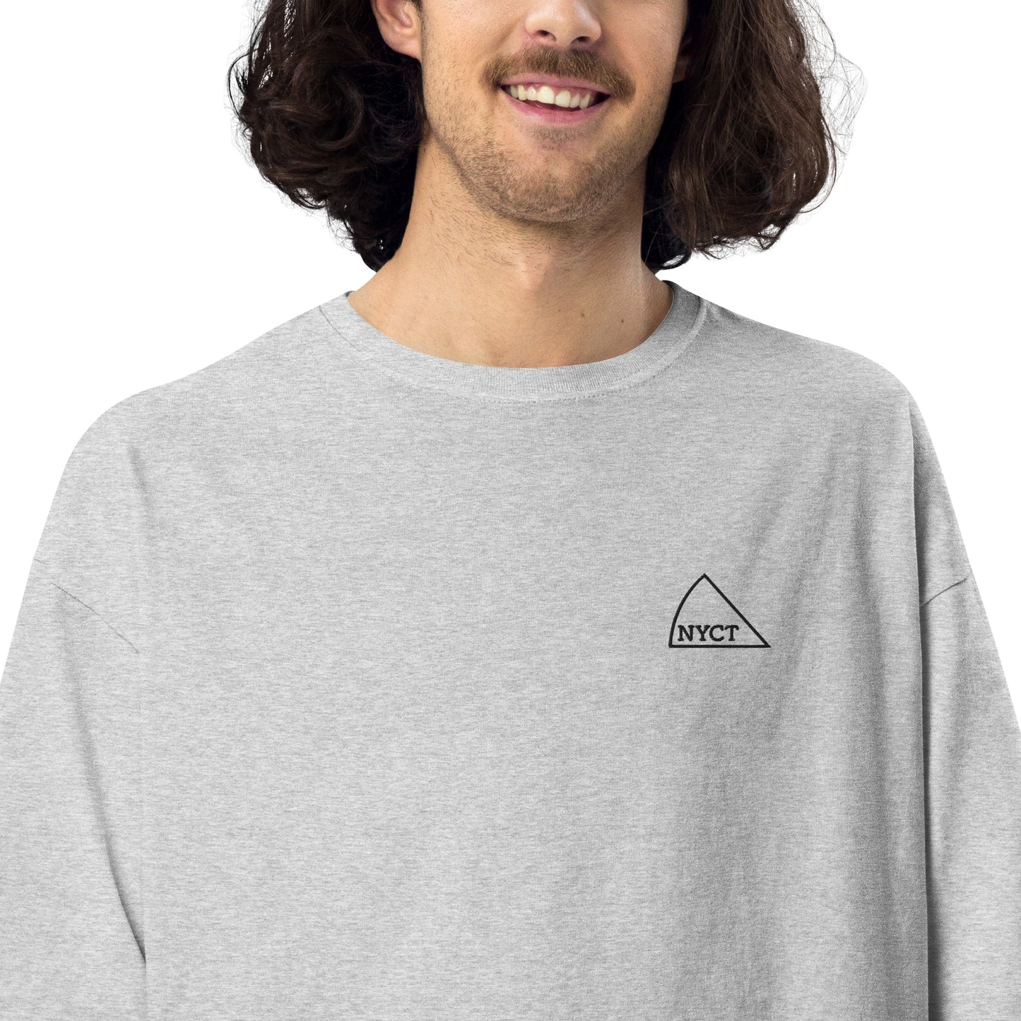 ユニセックス ビッグシルエット Tシャツ（ホワイト・グレー）