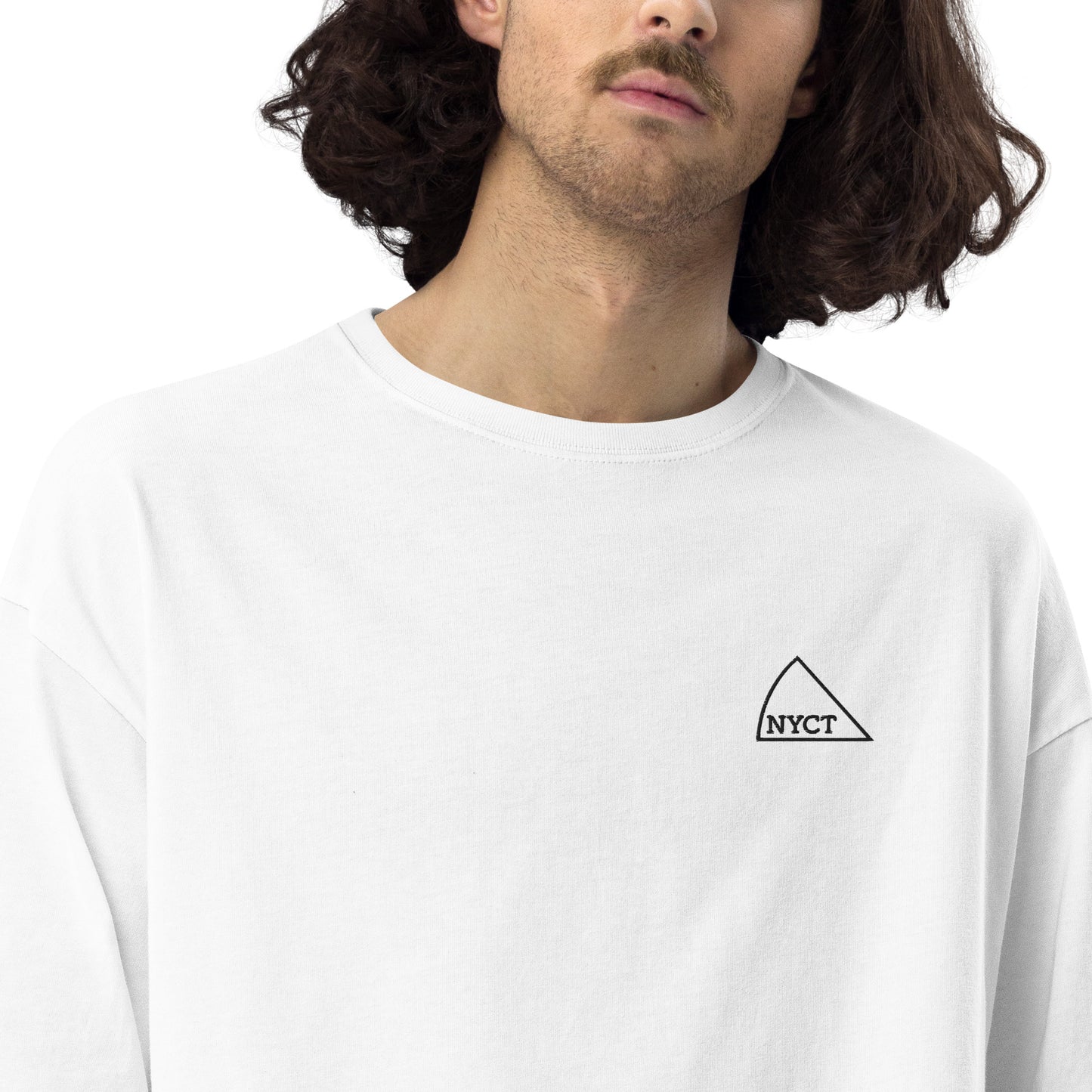 ユニセックス ビッグシルエット Tシャツ（ホワイト・グレー）