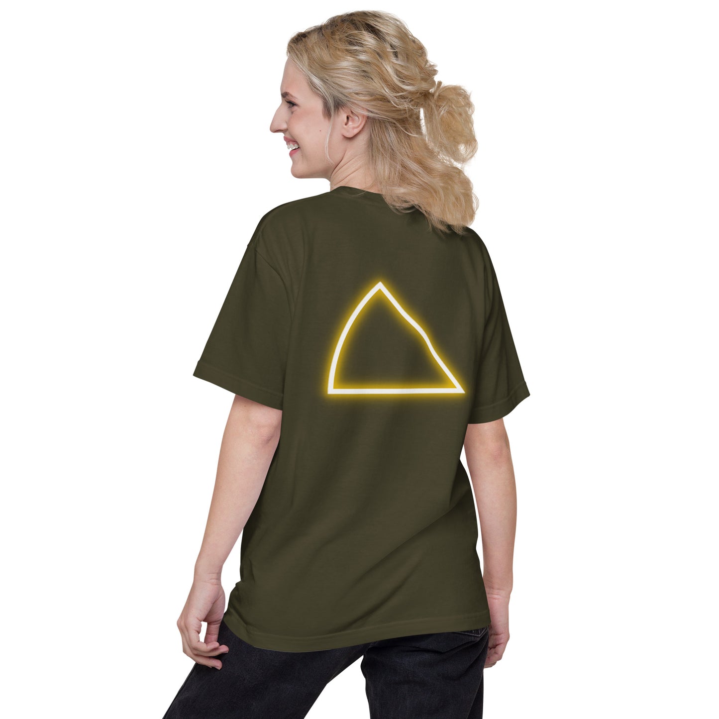 NYCT バックプリント ユニセックス ヘビーウェイト 半袖Tシャツ