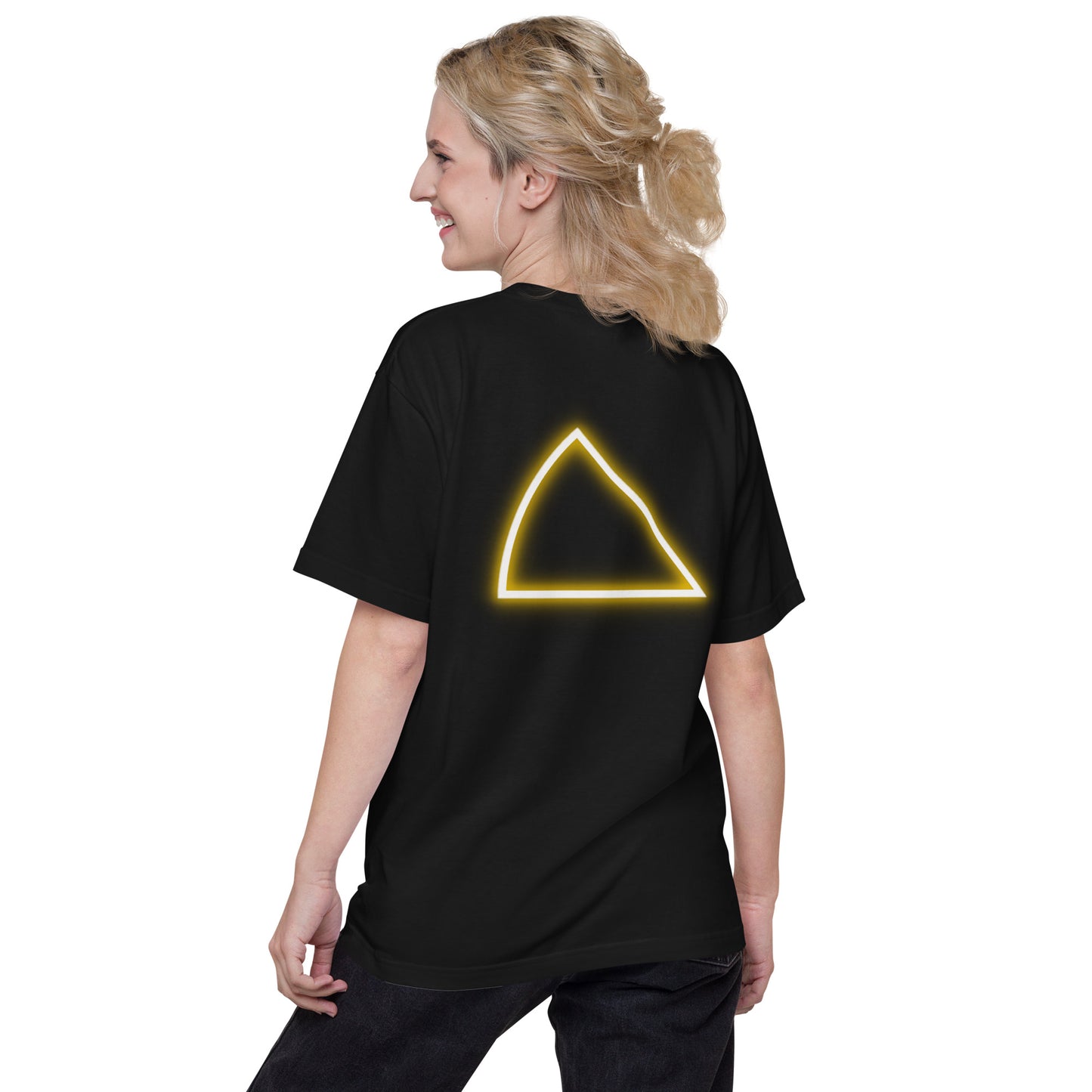 NYCT バックプリント ユニセックス ヘビーウェイト 半袖Tシャツ