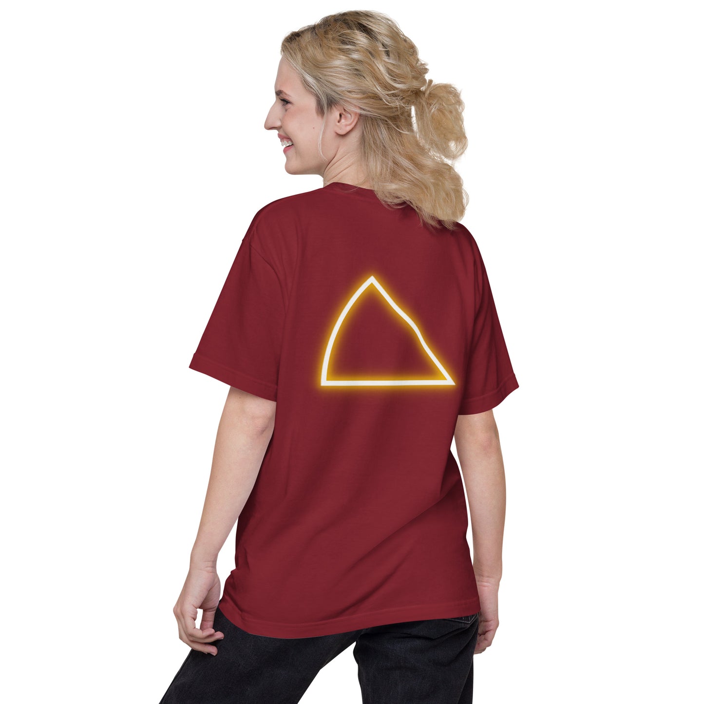 NYCT バックプリント ユニセックス ヘビーウェイト 半袖Tシャツ