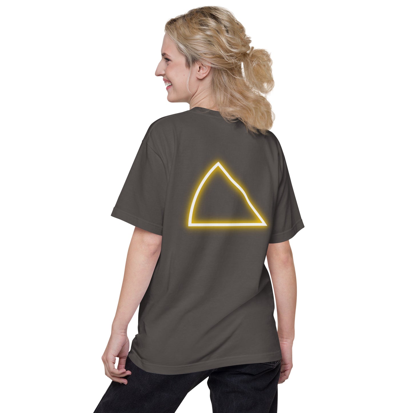 NYCT バックプリント ユニセックス ヘビーウェイト 半袖Tシャツ