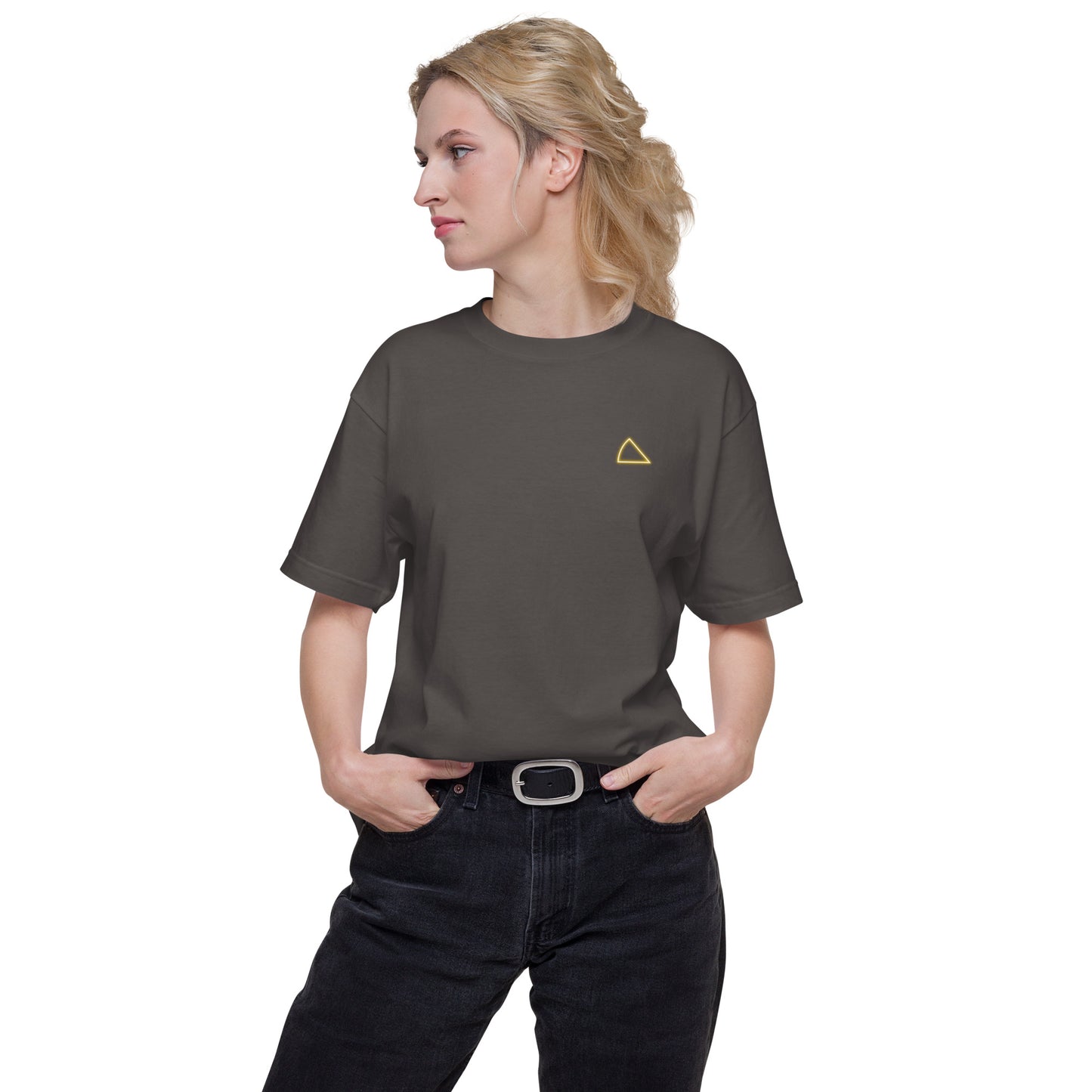 NYCT バックプリント ユニセックス ヘビーウェイト 半袖Tシャツ