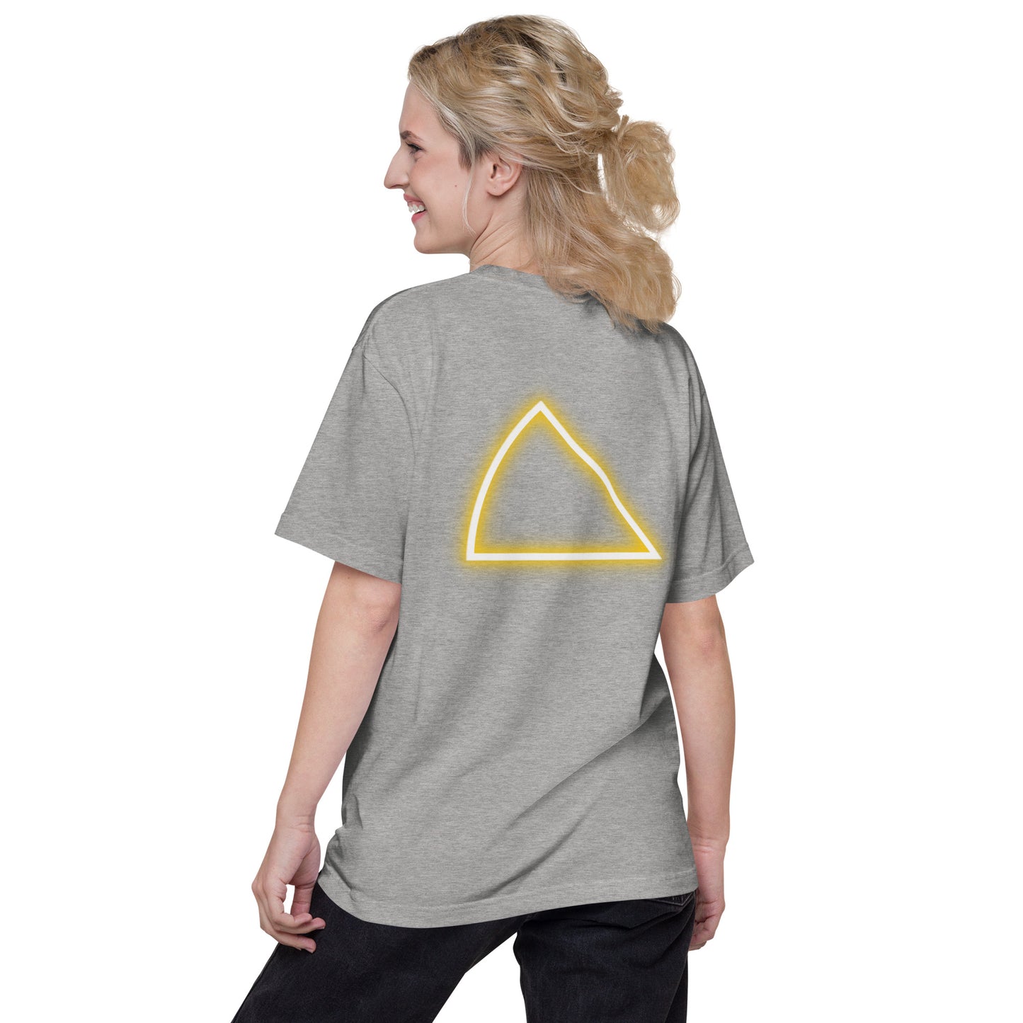 NYCT バックプリント ユニセックス ヘビーウェイト 半袖Tシャツ