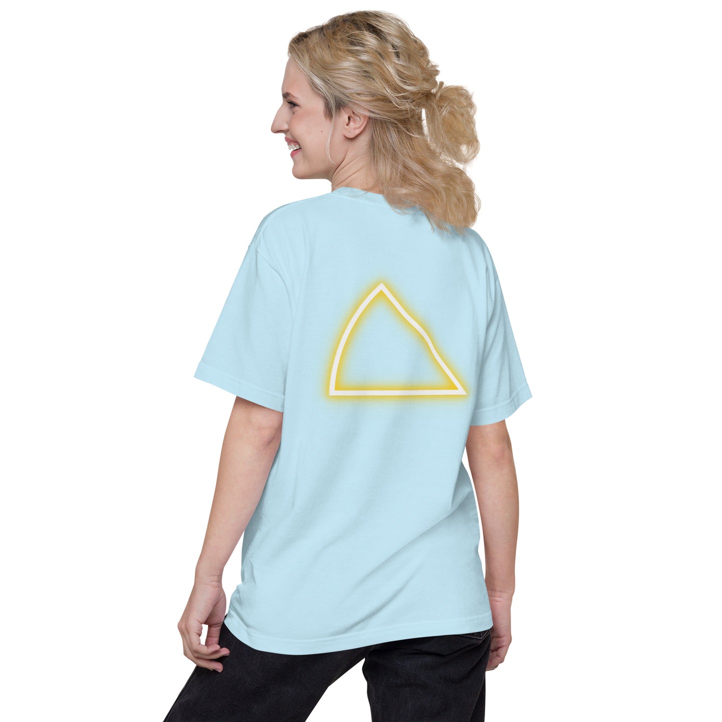 NYCT バックプリント ユニセックス ヘビーウェイト 半袖Tシャツ