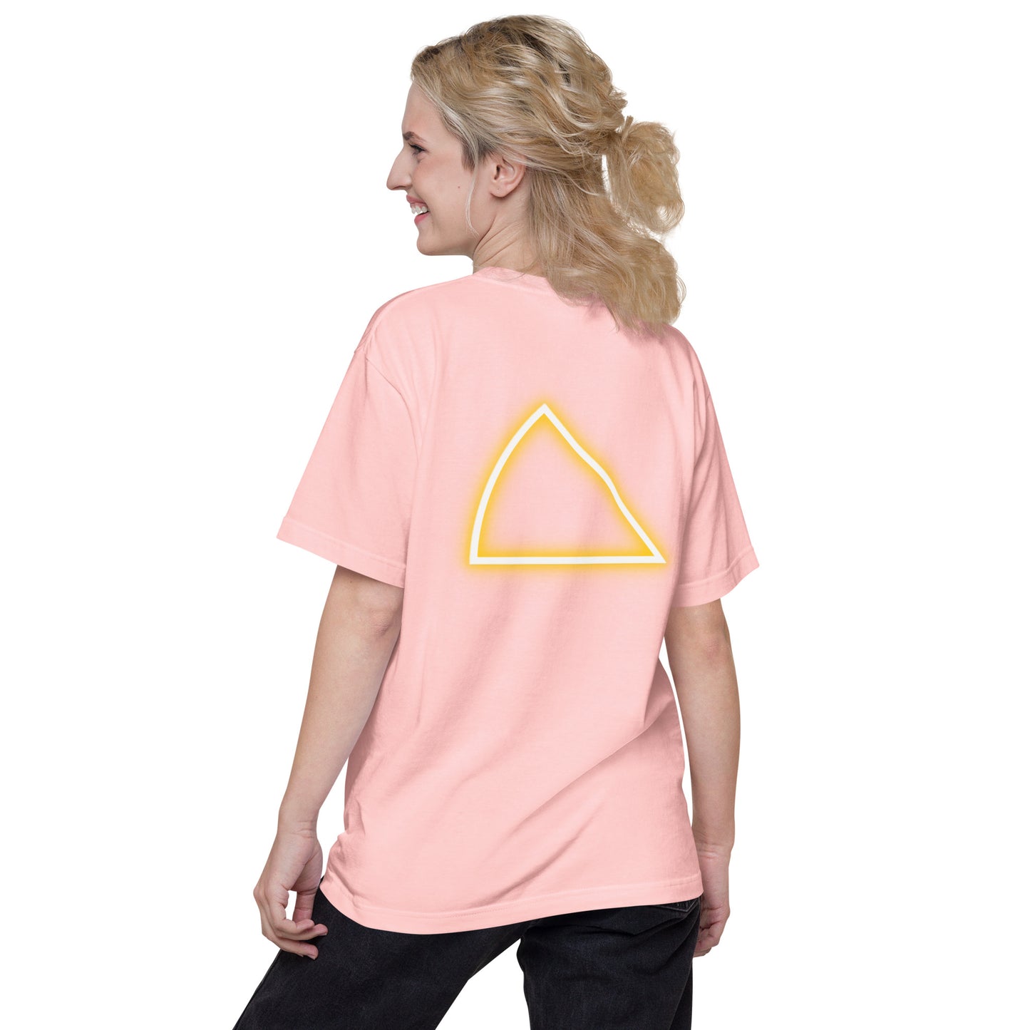 NYCT バックプリント ユニセックス ヘビーウェイト 半袖Tシャツ