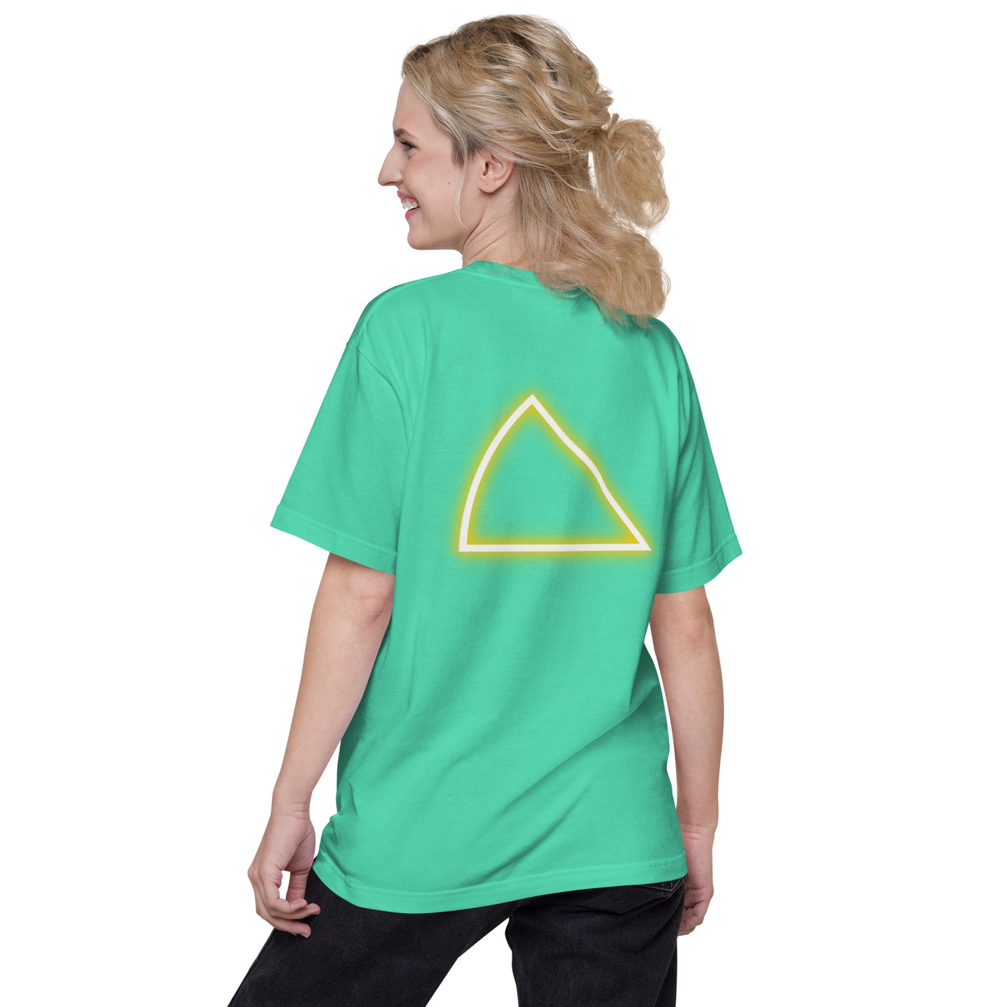 NYCT バックプリント ユニセックス ヘビーウェイト 半袖Tシャツ