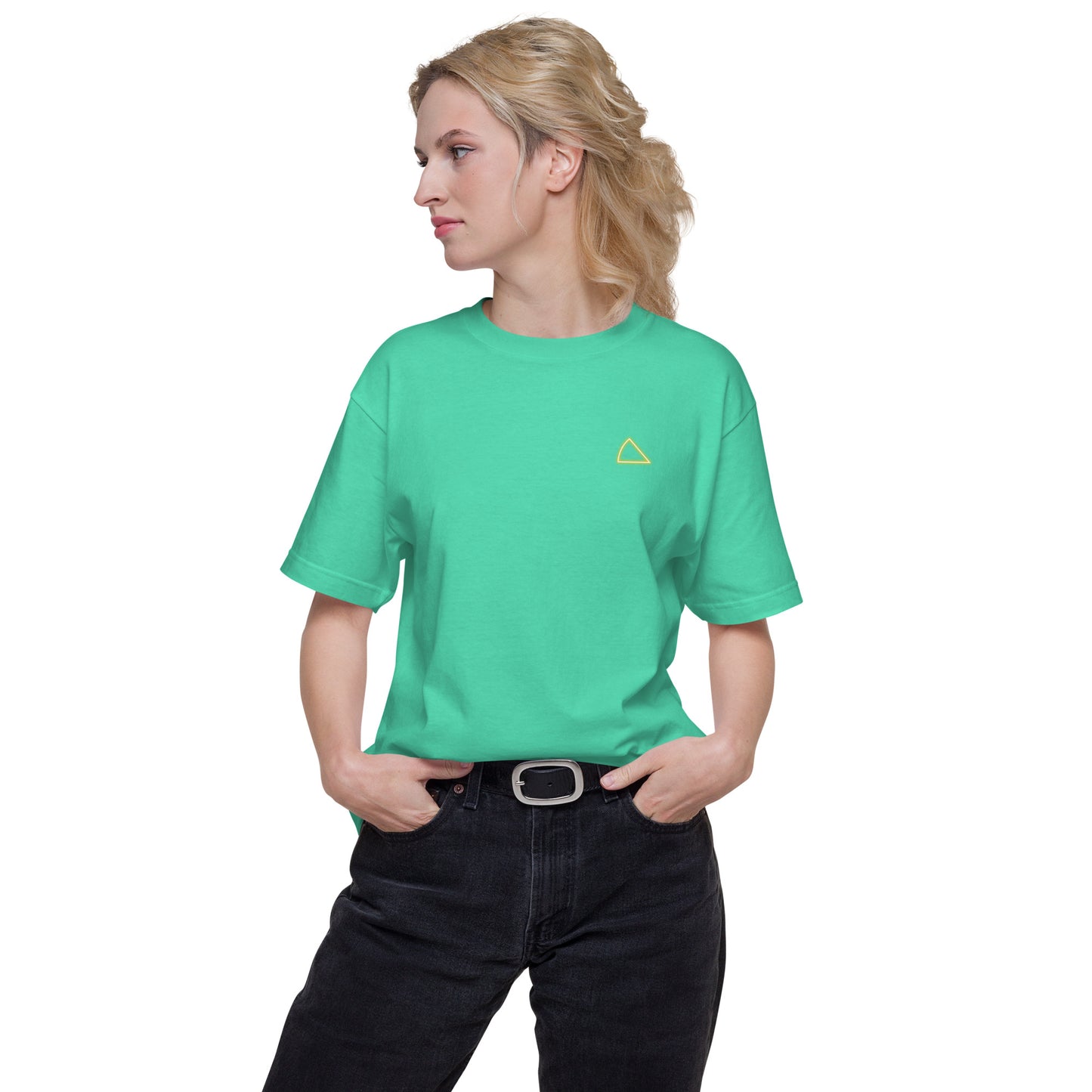 NYCT バックプリント ユニセックス ヘビーウェイト 半袖Tシャツ