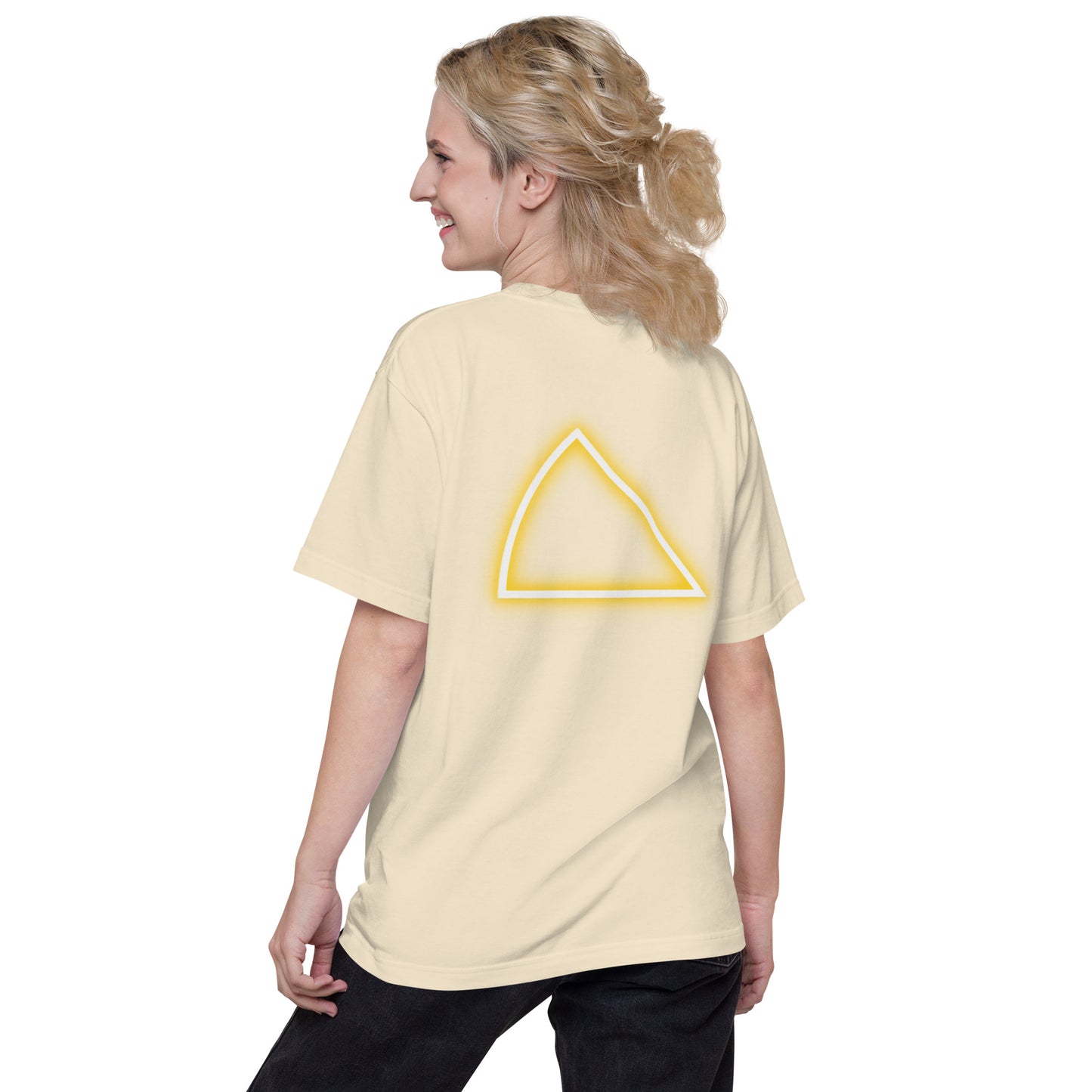 NYCT バックプリント ユニセックス ヘビーウェイト 半袖Tシャツ