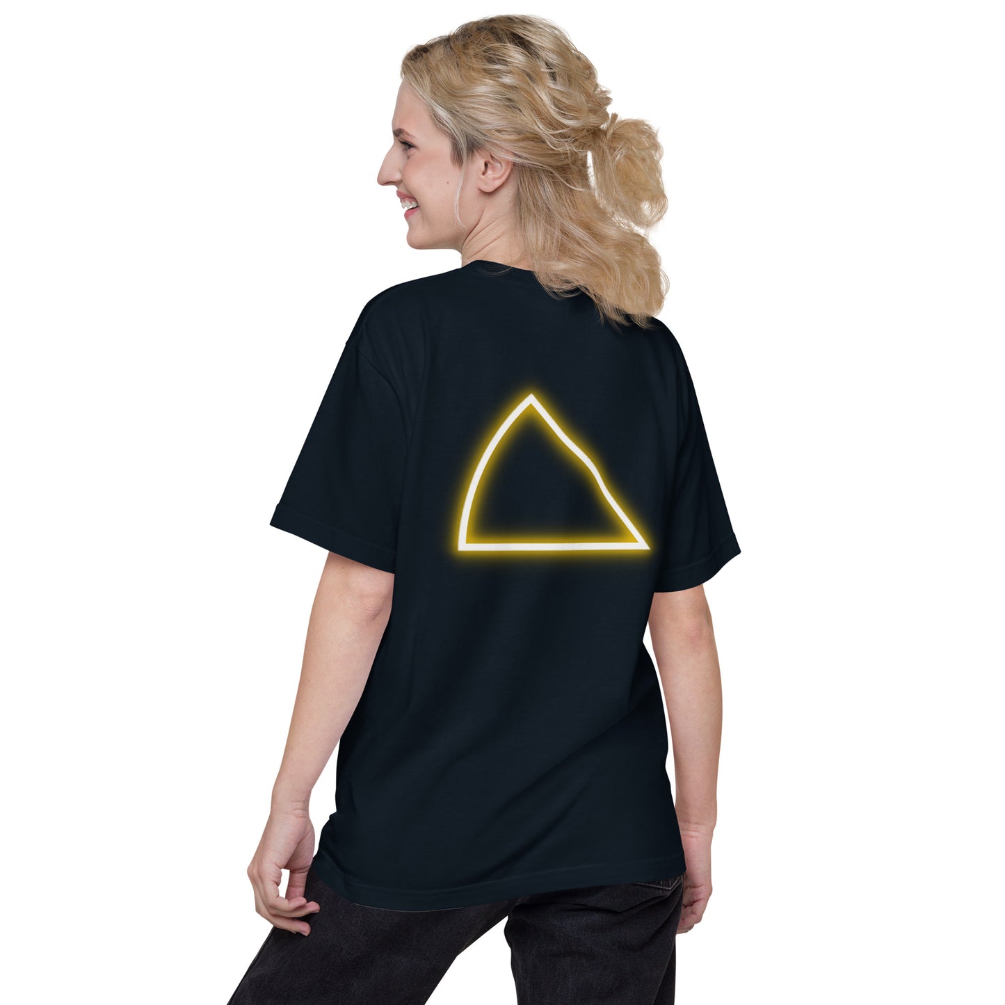 NYCT バックプリント ユニセックス ヘビーウェイト 半袖Tシャツ