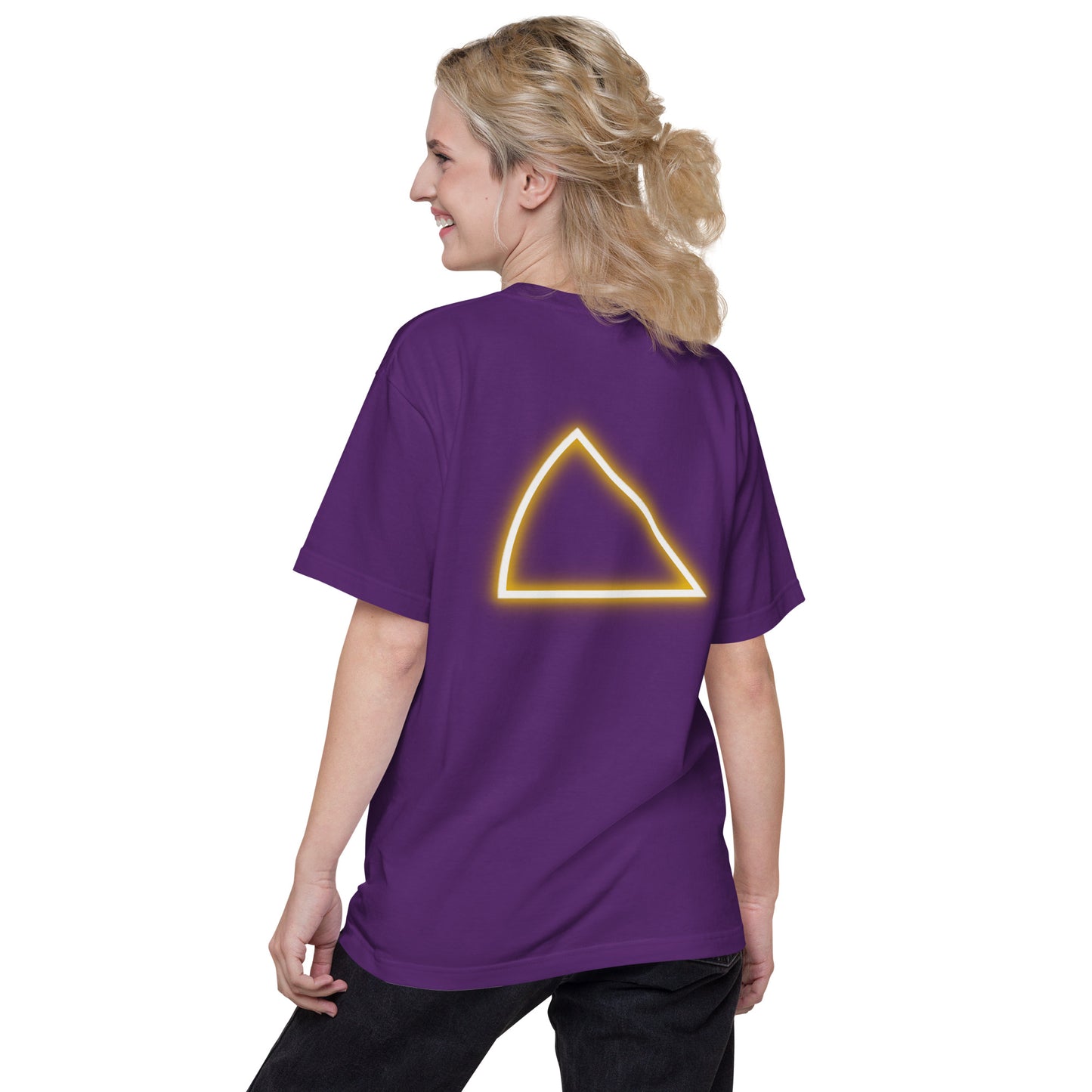 NYCT バックプリント ユニセックス ヘビーウェイト 半袖Tシャツ