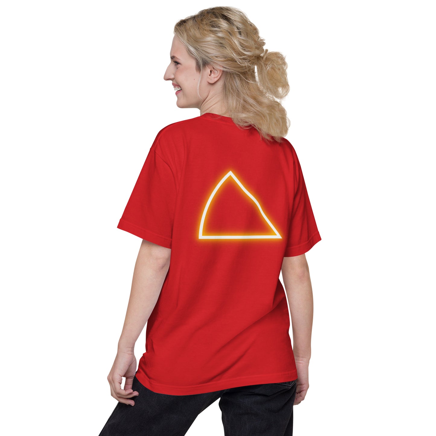 NYCT バックプリント ユニセックス ヘビーウェイト 半袖Tシャツ